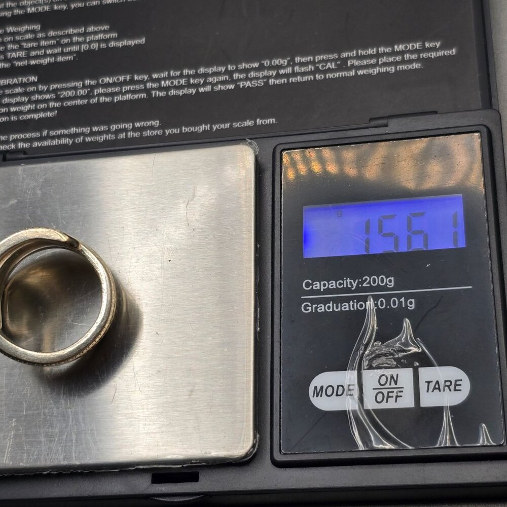 VTG Monarch Plate Silver Spoon Ring Size 10 Ornate Floral Pattern 15.61g - Picture 9 of 10